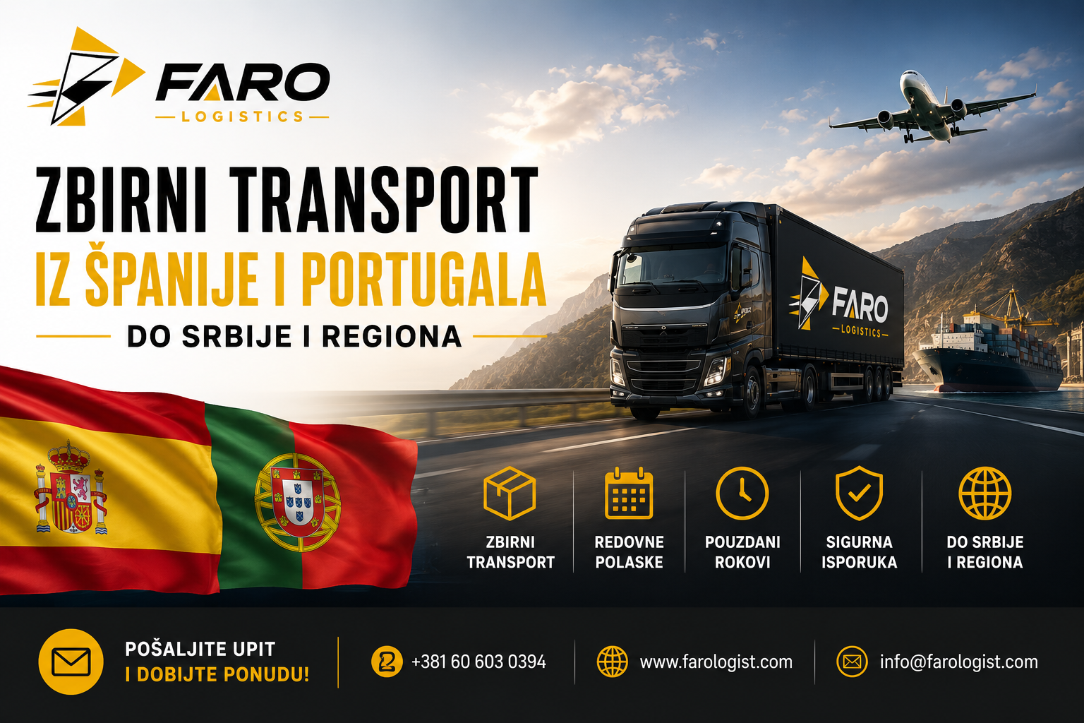 FARO Logistics groupage transport